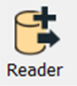 Screenshot of the FME Add Reader button.
